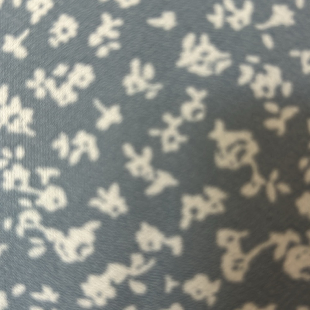 Light Blue Floral Dress Women's Medium Polyester - Picture 2 of 7